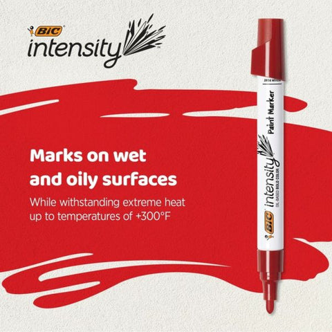 BIC Intensity Paint Marker - Bullet Marker Point - Assorted Ink - Oil Based - 7 / Pack