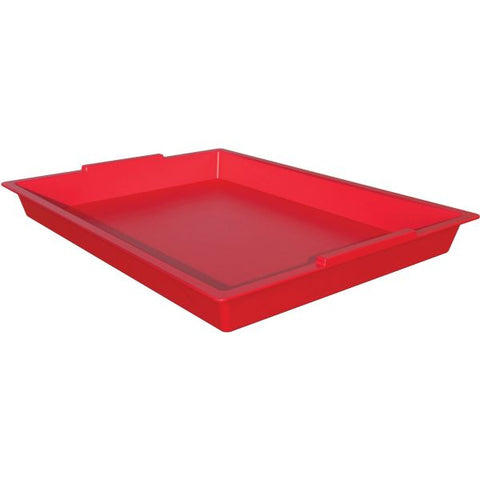 deflecto Little Artist Antimicrobial Finger Paint Tray, 16 x 1.8 x 12, Red