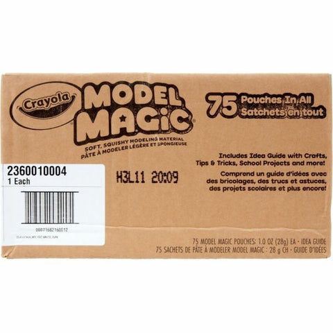 Crayola Model Magic Classpack, 1 Oz. Pouch, Case Of 75 Pouches, White