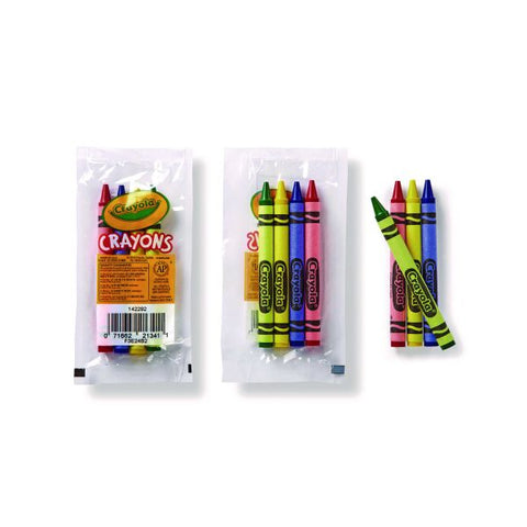 Crayola Cello Crayons, Assorted Colors, 4 Crayons Per Pack, Carton Of 360 Packs