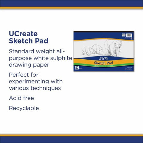 UCreate Medium Weight Sketch Pads