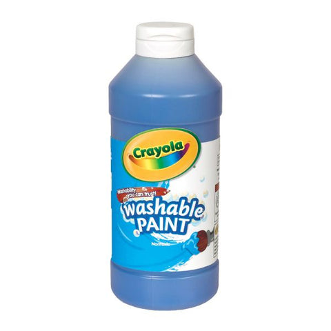 Crayola Washable Paint, Blue, 16 Oz