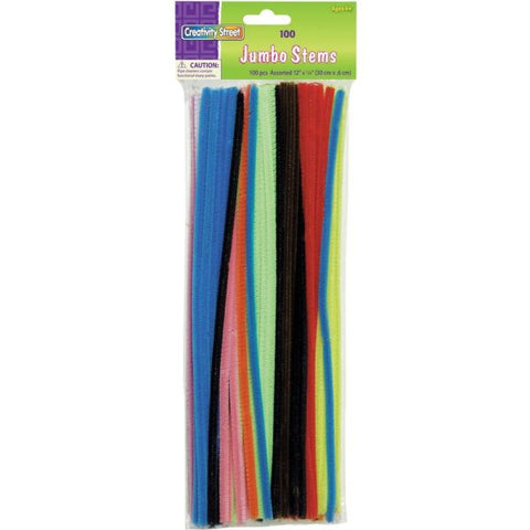 Chenille Kraft Jumbo Pipe Cleaners, Assorted, Pack Of 100