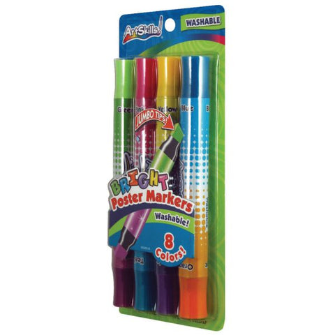 ArtSkills Double-Sided Neon Markers, Assorted, Pack Of 4