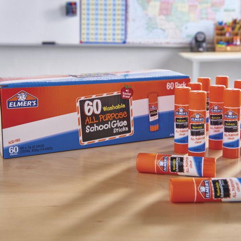 Elmer's Glue Stick Classroom Pack, 14.4 Oz, Pack Of 60