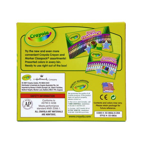 Crayola Bulk Crayons, White, 12/Box