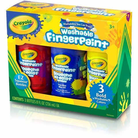 Crayola Washable Fingerpaint Bold Colors Set