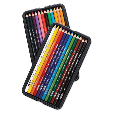 Prismacolor Premier Colored Pencil, 3 mm, 2B, Assorted Lead and Barrel Colors, 24/Pack