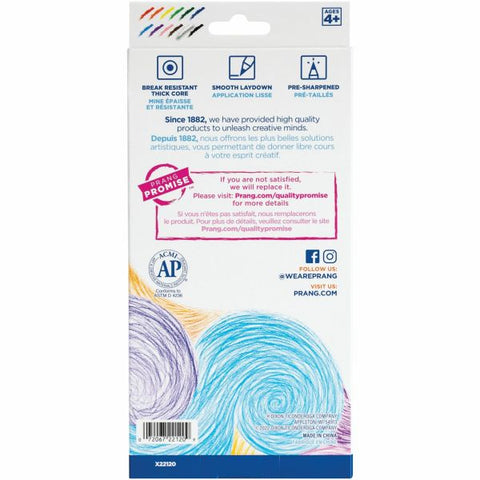 Prang Color Pencils, 3.3 mm, Pack Of 12