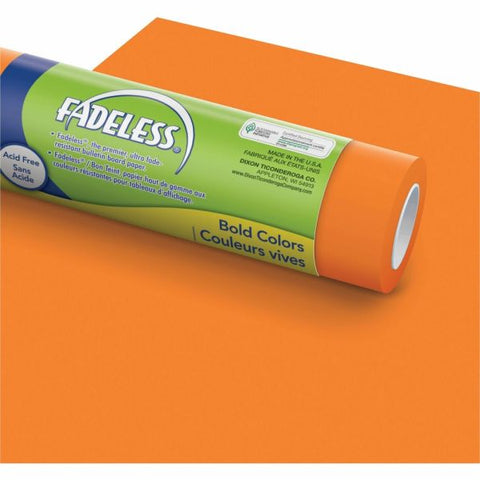 Pacon Fadeless Art Paper Roll, 48" x 50', Orange