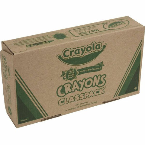 Crayola Classpack Standard Crayons, 8 Assorted Colors, Pack Of 800 Crayons