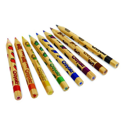 Crayola Write Start Colored Pencils, 5.33 mm, Assorted Lead and Barrel Colors, 8/Box