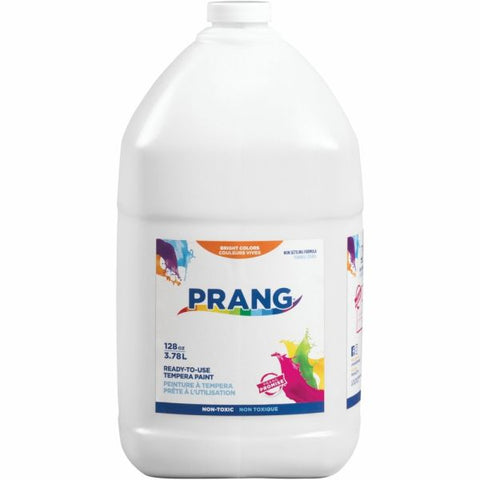 Prang Ready-To-Use Tempera Paint, 128 Oz., White