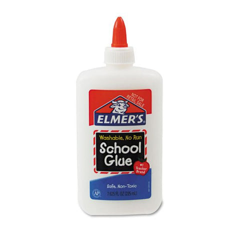 Elmer's School Glue, 8 oz, Dries Clear