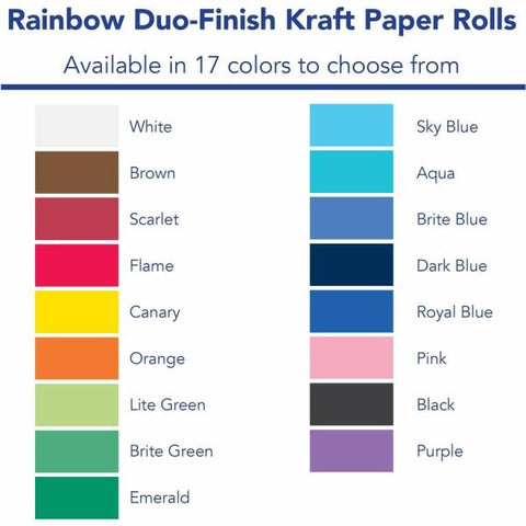 Pacon Rainbow Duo-Finish Kraft Paper Roll, 36" x 1000', Black