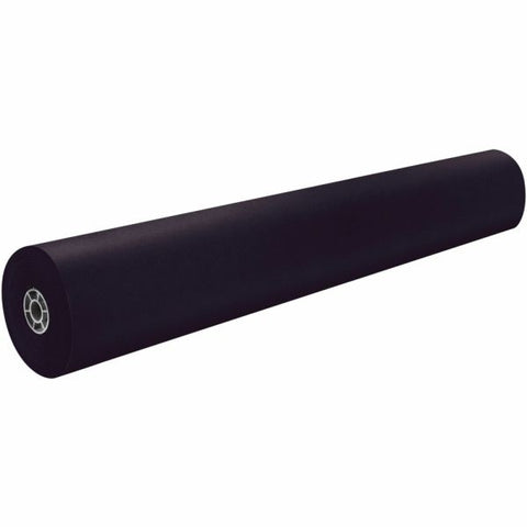 Pacon Rainbow Duo-Finish Kraft Paper Roll, 36" x 1000', Black