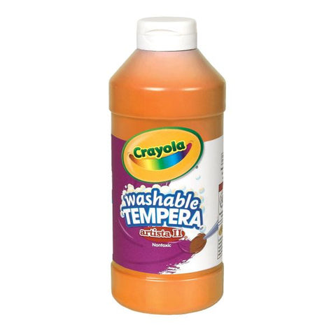 Crayola Artista II Tempera Paint, 16 Oz, Orange