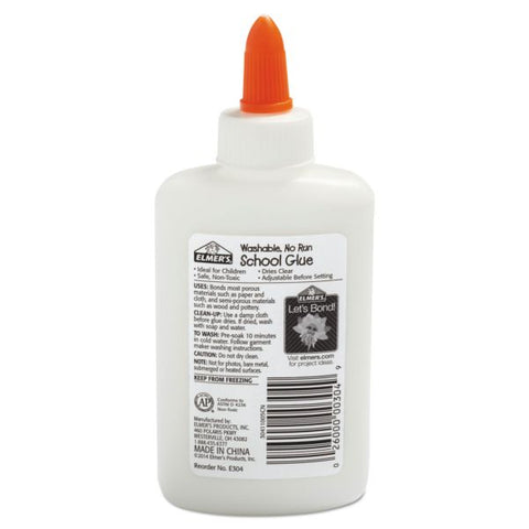 Elmer's White Washable School Glue, 4 oz