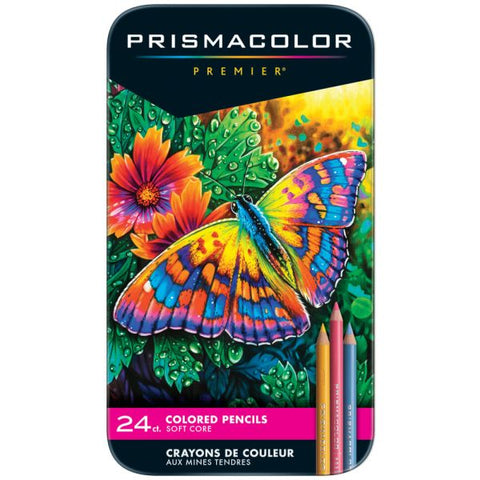 Prismacolor Professional Thick Lead Art Pencils, Assorted Colors, Set Of 24 Pencils