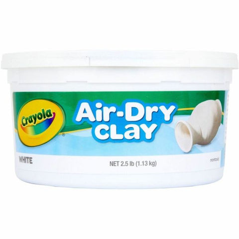 Crayola Air-Dry Clay, White, 2.5 Lb Tub