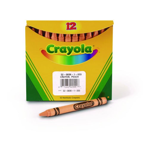 Crayola Bulk Crayons, Peach, 12/Box