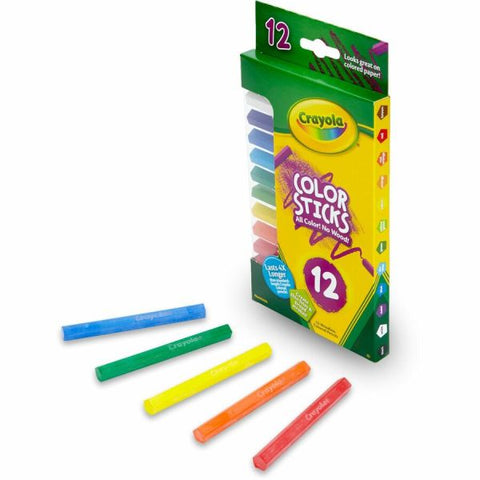 Crayola 12 Color Sticks Woodless Colored Pencils