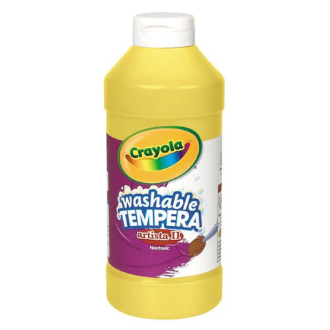 Crayola Artista II Tempera Paint, 16 Oz, Yellow