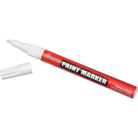 SKILCRAFT Paint Markers, White, Pack Of 12