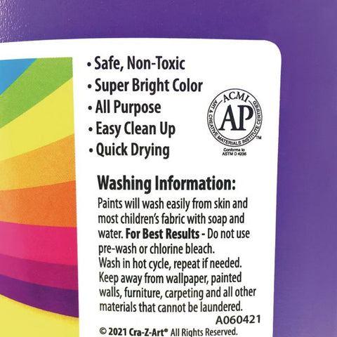 Cra-Z-Art Washable Kids Paint, Purple, 1 gal Bottle