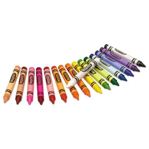 Crayola Crayons, Large, Assorted Colors, Box Of 16 Crayons