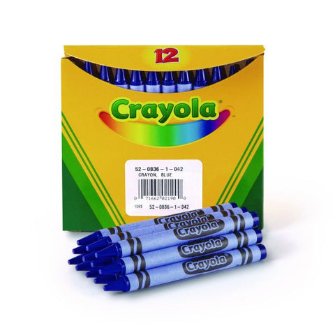 Crayola Bulk Crayons, Blue, 12/Box