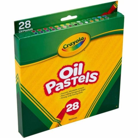 Crayola Oil Pastels, Assorted Colors, Set Of 28 Pastels