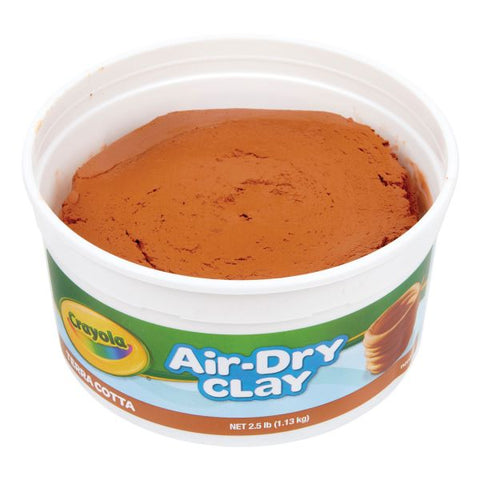 Crayola Air-Dry Clay, Terra Cotta, 2.5 lbs