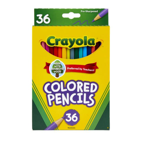 Crayola Colored Pencils, Set Of 36 Colors