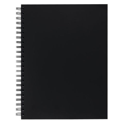 UCreate Heavyweight Sketch Book, 12” x 9”, Unruled, 75 Sheets, Black