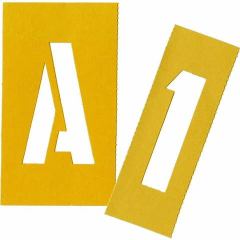 Chartpak Pickett Painting Stencils, Numbers/Letters, 3"