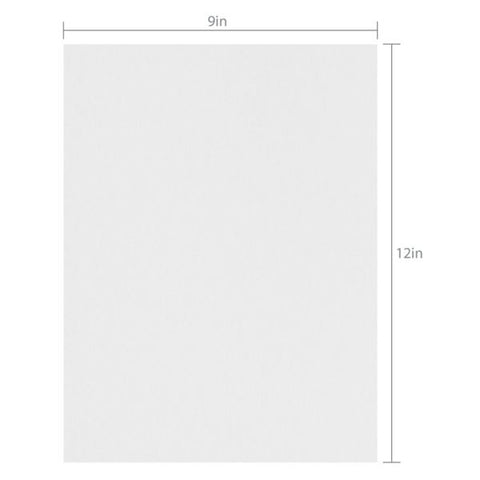 Construction Paper, 9" x 12", 100% Recycled, White, Pack Of 100 Sheets