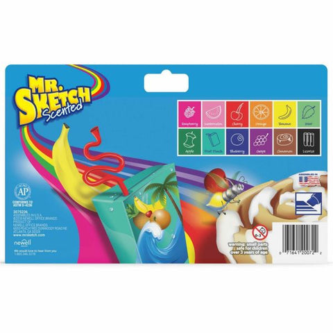 Mr. Sketch Watercolor Markers, Scented Assorted Colors, Set Of 12