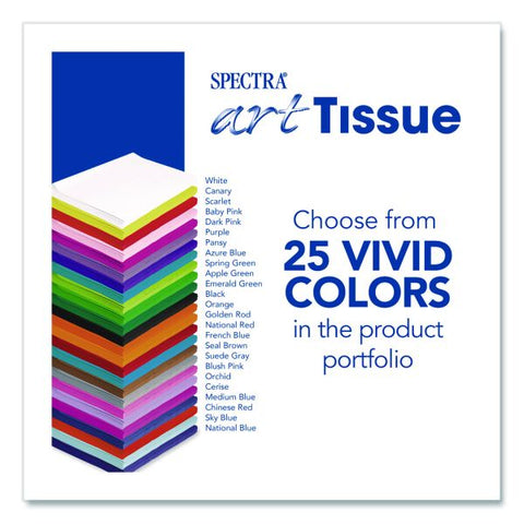 Pacon Spectra Art Tissue, 23 lb Tissue Weight, 20 x 30, Black, 24/Pack