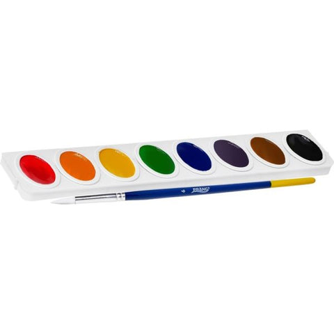 Prang Semi-Moist Watercolor Master Set, Assorted Colors, Set Of 36