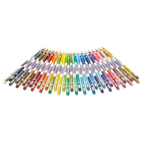 Crayola Erasable Colored Pencils, Pack Of 36, 3.3 mm, Assorted Colors