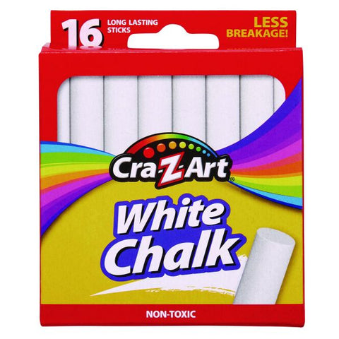 Cra-Z-Art White Chalk, 16/Pack