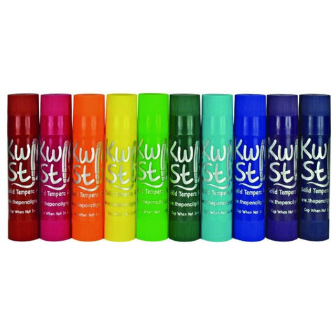 TPG Creations Kwik Stix Tempera Paint Set, 10 Assorted Jewel Tones Colors, 10/Pack, 12 Packs/Carton