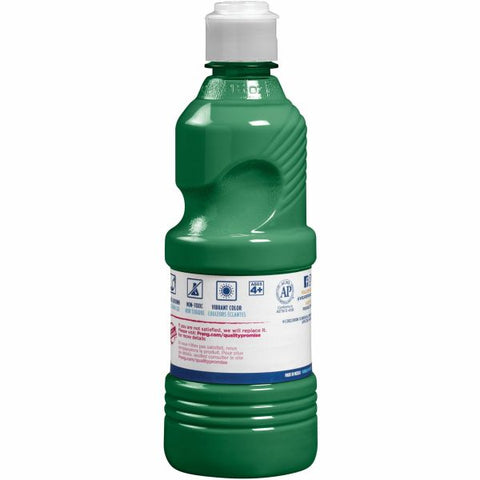 Prang Ready-to-Use Tempera Paint, Green, 16 oz Dispenser-Cap Bottle