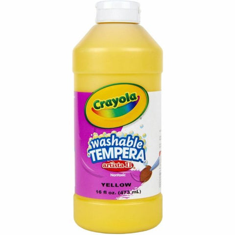 Crayola Artista II Tempera Paint, 16 Oz, Yellow