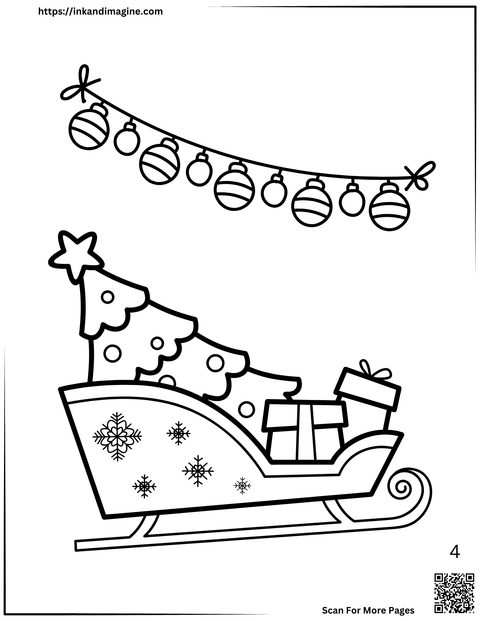 Christmas Coloring Page 4