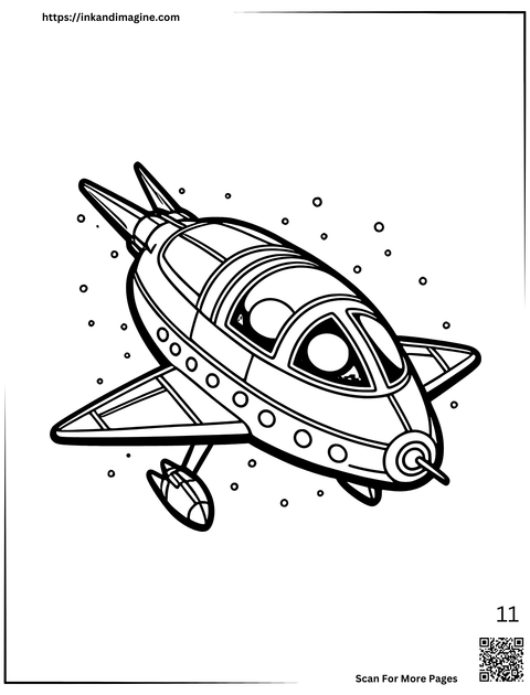 Space Coloring Page 11