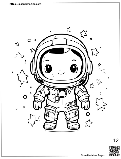 Space Coloring Page 12