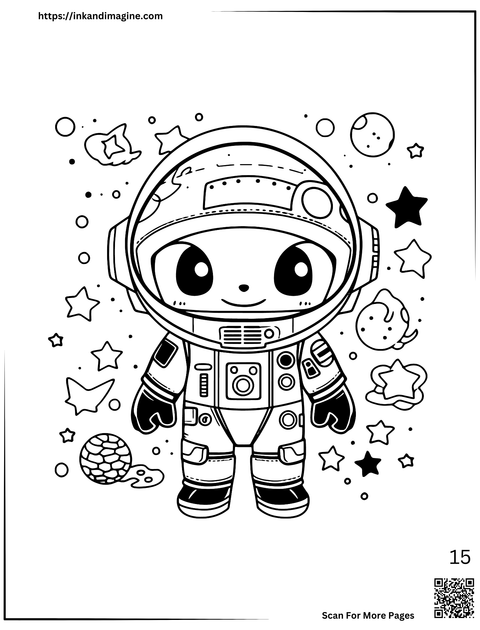 Space Coloring Page 15