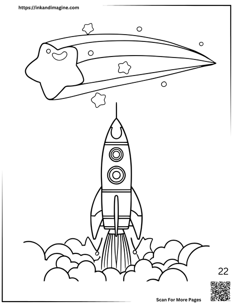 Space Coloring Page 22